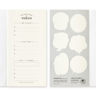 Traveler&#039;s Notebook - TOKYO Edition Postcard Refill