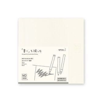 Midori MD paper notebook A5 vierkant THICK blanco