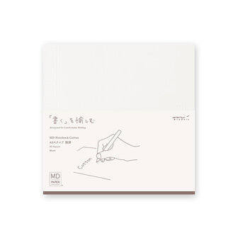 Midori MD paper notebook A5 vierkant cotton blanco