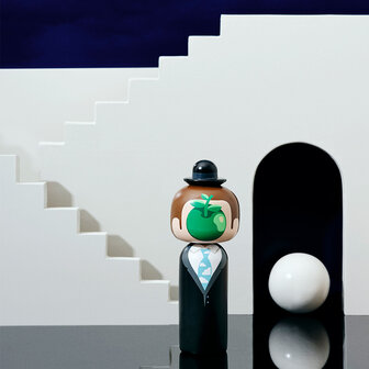 Lucie Kaas x Magritte kokeshi