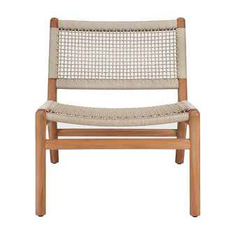 Ethnicraft jack woven lounge chair 