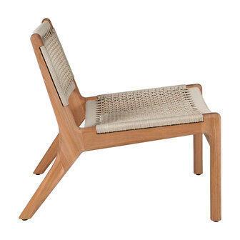 Ethnicraft jack woven lounge chair 