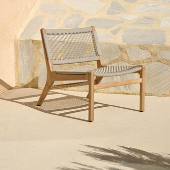 Ethnicraft jack woven lounge chair 