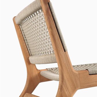 Ethnicraft jack woven lounge chair 