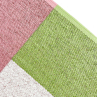 Maison Deux Deurmat Color Block Kiwi Pink 50 x 70 cm