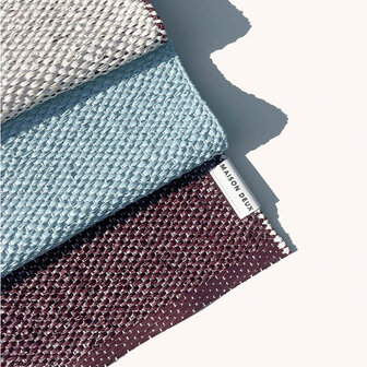 Maison Deux Deurmat Color Block Bordeaux blue 50 x 70 cm