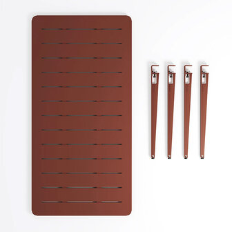 TIPTOE Outdoor Midi Tafel 190 red brick