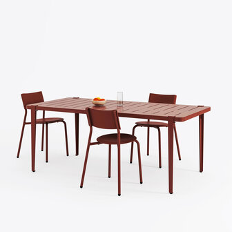 TIPTOE Outdoor Midi Tafel 190 red brick
