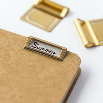 Traveler&#039;s Notebook Brass Index Clips