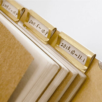 Traveler&#039;s Notebook Brass Index Clips