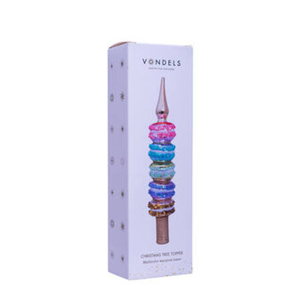 Vondels kerstboom piek glas - Macaron Tower