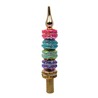Vondels kerstboom piek glas - Macaron Tower