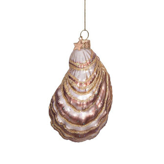 Vondels Ornament glas Oester met parel