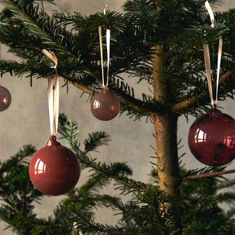 Ferm Living Glazen kerstballen Set van 3