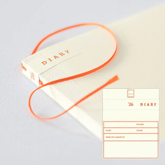 MD Notebook Diary 2026 monthly block + memo B6