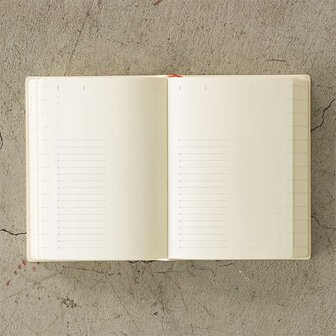 Midori MD Notebook Diary 2026 A6 (Monthly block + 1 day 1 page)