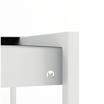 Metallbude Desk Donna Bureau Wit