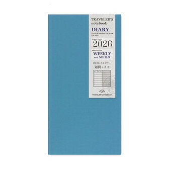 Traveler&#039;s notebook - 2026 Weekly and Memo Refill Jaaragenda