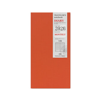 Traveler&#039;s notebook - 2026 Monthly Diary regular size