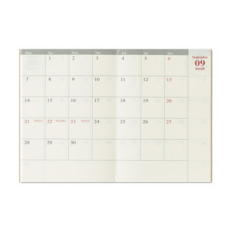 Traveler&#039;s notebook Passport Size Diary 2026 Monthly