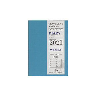 Traveler&#039;s notebook Passport Size Diary 2026 Weekly Jaaragenda