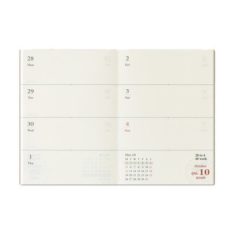 Traveler&#039;s notebook Passport Size Diary 2026 Weekly Jaaragenda