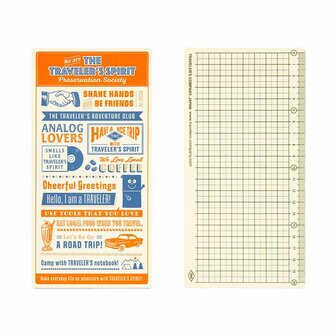 Traveler&#039;s notebook Diary 2026 - Underlay Plastic Sheet