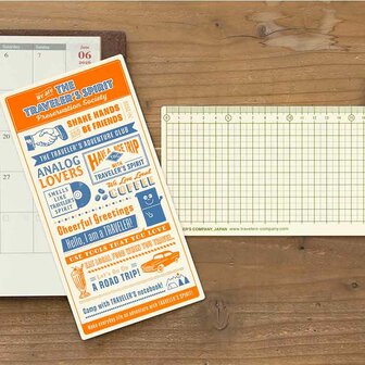 Traveler&#039;s notebook Diary 2026 - Underlay Plastic Sheet