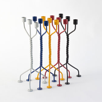 Werkwaardig Twisted Kandelaar Rood