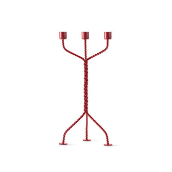 Werkwaardig Twisted Kandelaar Rood