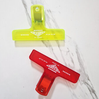 Penco Clampy Pla-Clip neon yellow en red