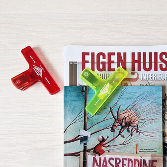 Penco Clampy Pla-Clip clear red