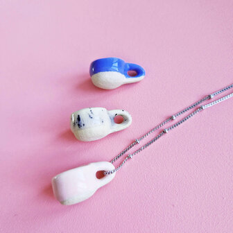 Studio Lotte Swart Mini Mok Bedeltje Stracciatella