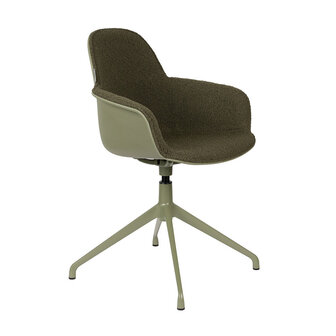 Zuiver Albert Kuip Stoel Met Armleuning Draaibaar Groen -SHOWROOM SALE-