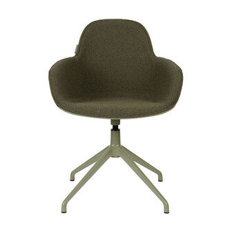 Zuiver Albert Kuip Stoel Met Armleuning Draaibaar Groen -SHOWROOM SALE-