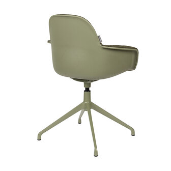 Zuiver Albert Kuip Stoel Met Armleuning Draaibaar Groen -SHOWROOM SALE-