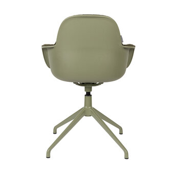 Zuiver Albert Kuip Stoel Met Armleuning Draaibaar Groen -SHOWROOM SALE-