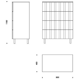 Normann Copenhagen RIB Dresser w 4 drawers