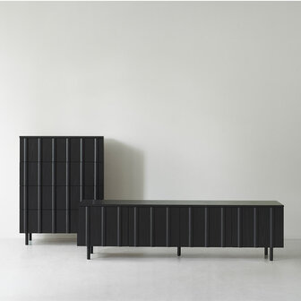 Normann Copenhagen RIB Dresser w 4 drawers black