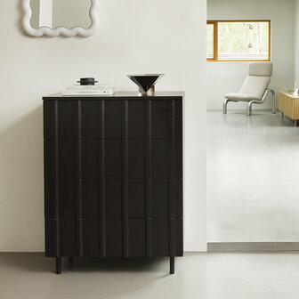 Normann Copenhagen RIB Dresser w 4 drawers black