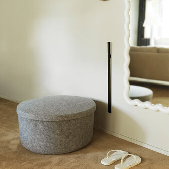 Normann Copenhagen Hide storage pouf large