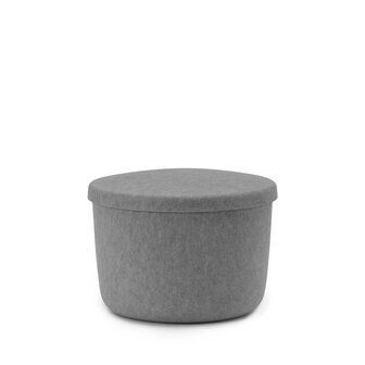 normann copenhagen hide storage pouf small