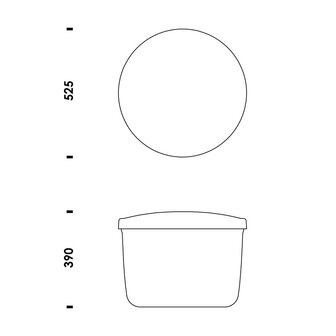 normann copenhagen hide storage pouf small