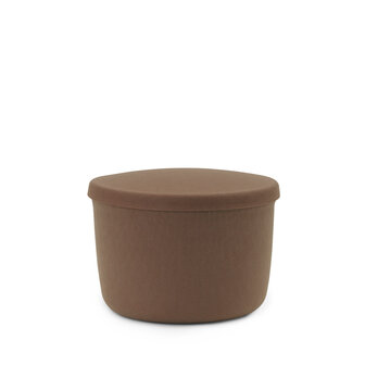 normann copenhagen hide storage pouf small