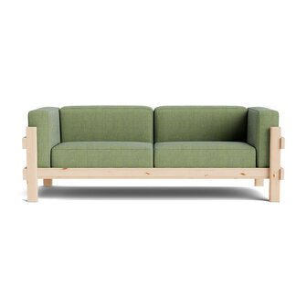 Normann Copenhagen Kube Sofa 3 zitter - grenenhouten frame