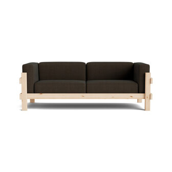 Normann Copenhagen Kube Sofa 3 zitter - grenenhouten frame