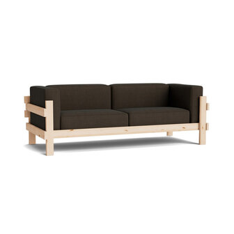 Normann Copenhagen Kube Sofa 3 zitter - grenenhouten frame