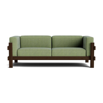Normann Copenhagen Kube Sofa 3 zitter - Donkerbruin grenen frame