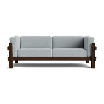 Normann Copenhagen Kube Sofa 3 zitter - Donkerbruin grenen frame
