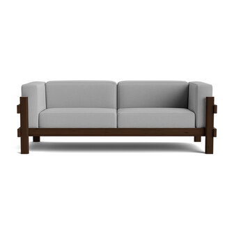 Normann Copenhagen Kube Sofa 3 zitter - Donkerbruin grenen frame